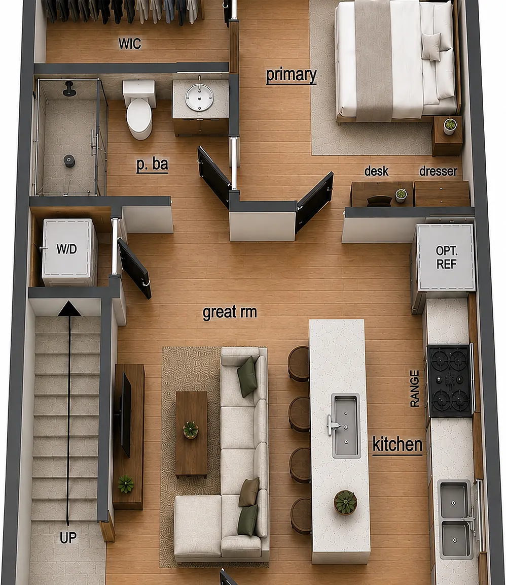 3 bed, 1000 sqft, $1,175 — Photo 2