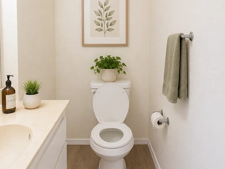 AI STAGED - HALF BATH