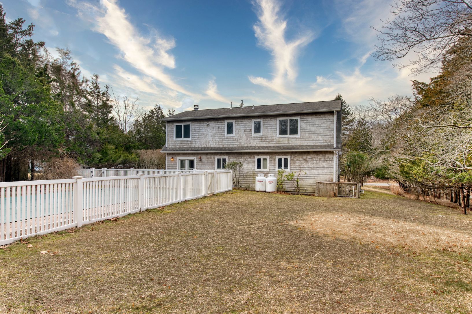  Spacious yard with fenced pool