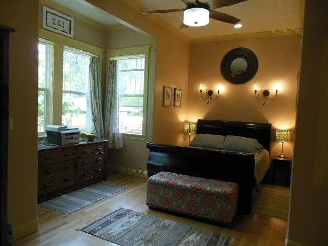 Fuller view of bedroom