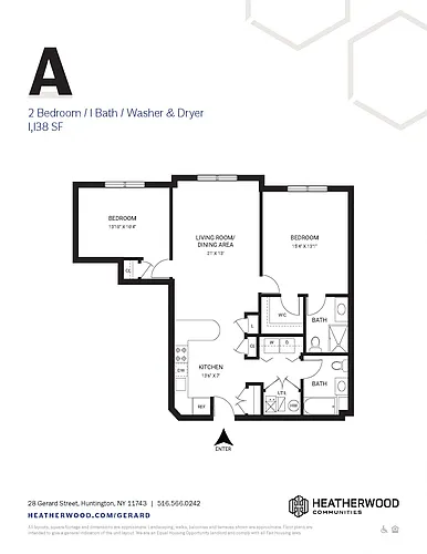 Floor plan Unit A and G