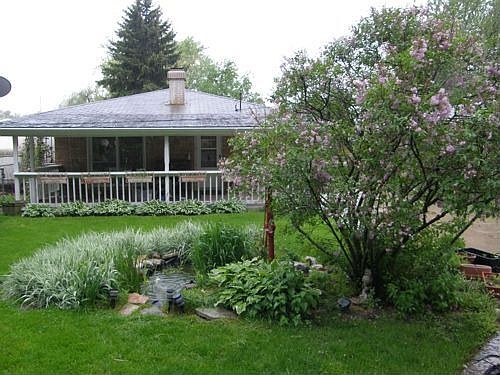 Backyard, Porch, Pond