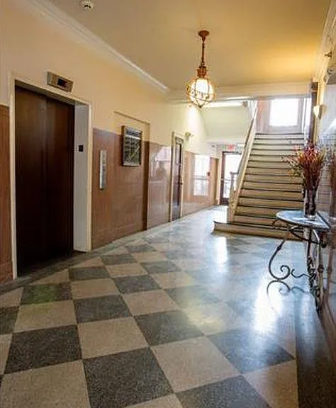 Lobby View 2. Elevator on the Left