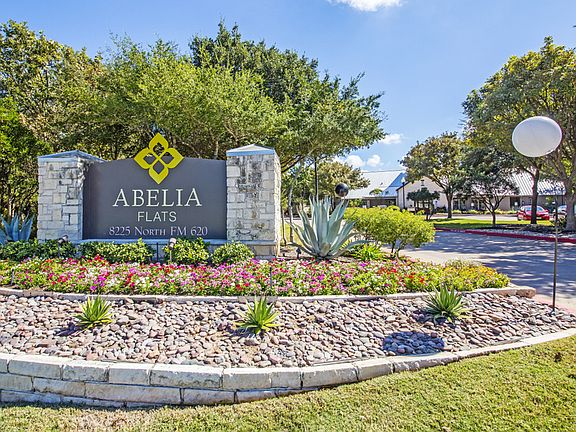 Abelia Flats monument sign at community entrance
