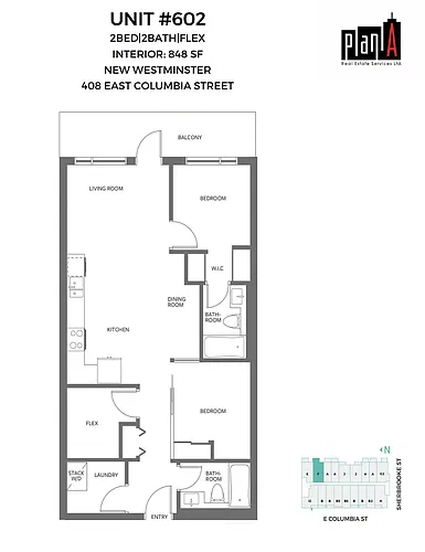 Floor plan Condos 2 Bed 2 Bath 3