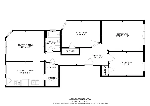 Floor plan Three Bedroom
