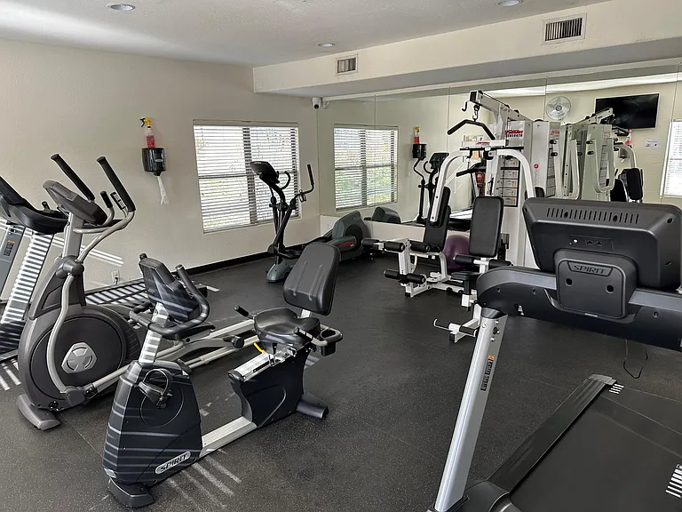 One of Two Exercise Gyms