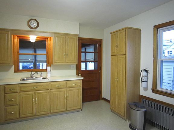 Kitchen with entry to dining room