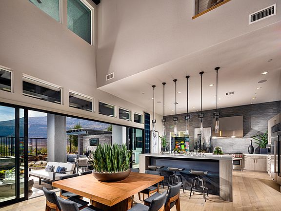 Soaring Dining and Kitchen Area