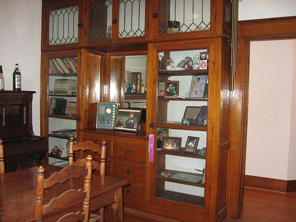 Old world charm shown throughout with built ins