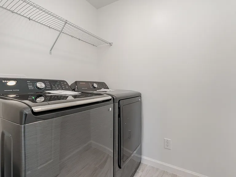 Laundry is upstairs where 4 of the 5 bedrooms are