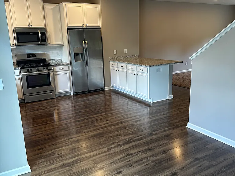 View from the dining room attached to kitchen.