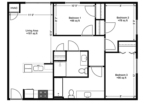 Floor plan P