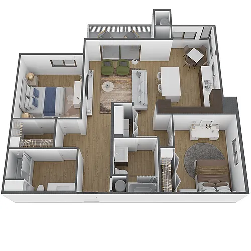 Floor plan 2X2 A
