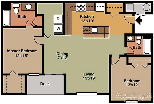 Floor plan 2 Bedroom