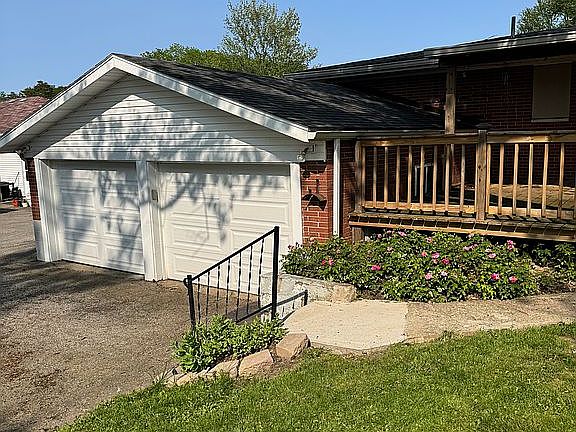 2 car attached garage