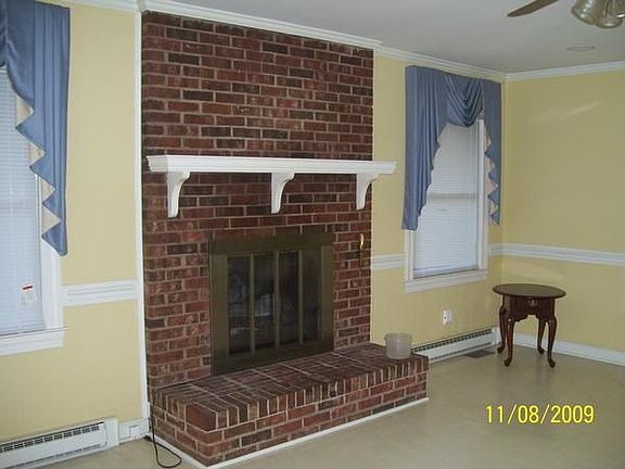 Den with View of Fireplace