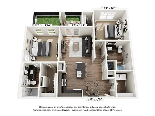 Floor plan Eastwood with Turf Yard