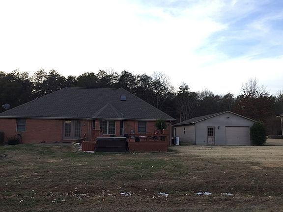 Rear view house & garage