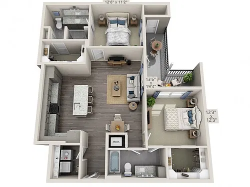 Floor plan B3