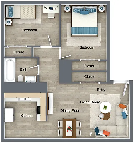 Floor plan 2BR