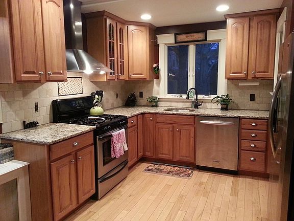 Kitchen with granite