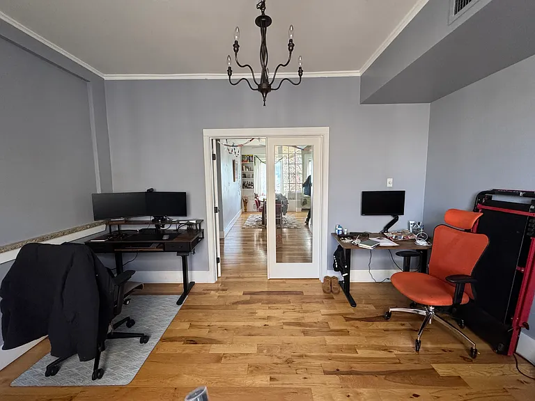 Flex room (formal dining room). Here it is set up as a double office.