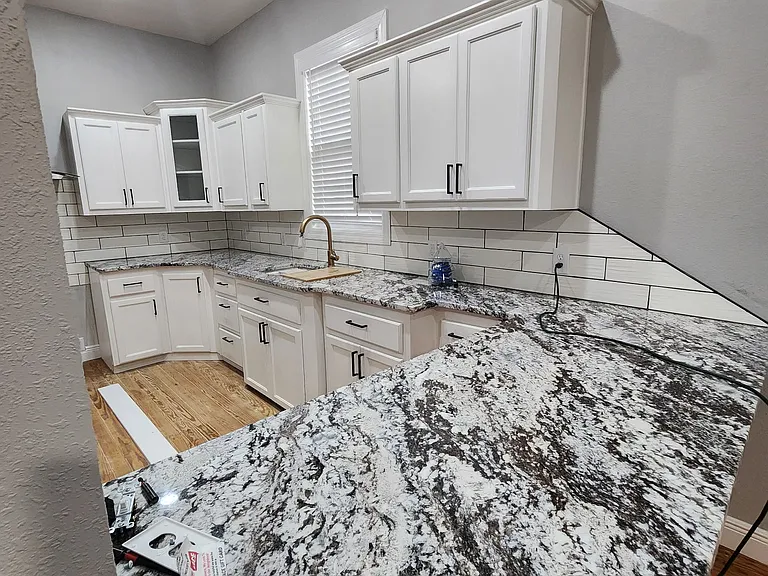 Kitchen with new cabinets