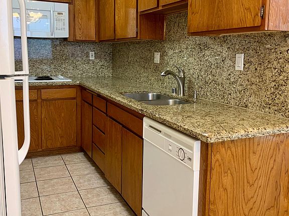 Kitchen from dining room view