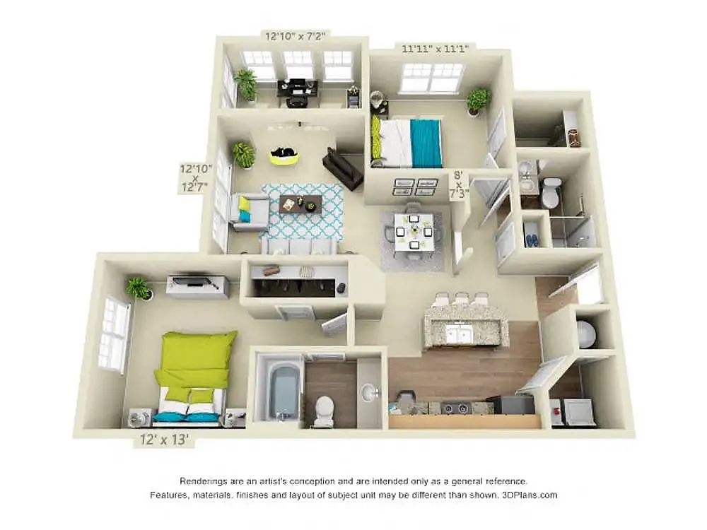 Floor plan The Norman - Renovated
