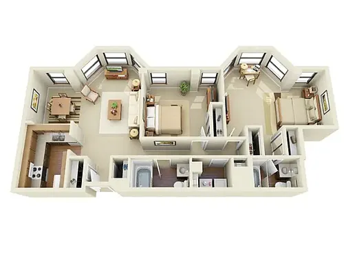 Floor plan Monroe