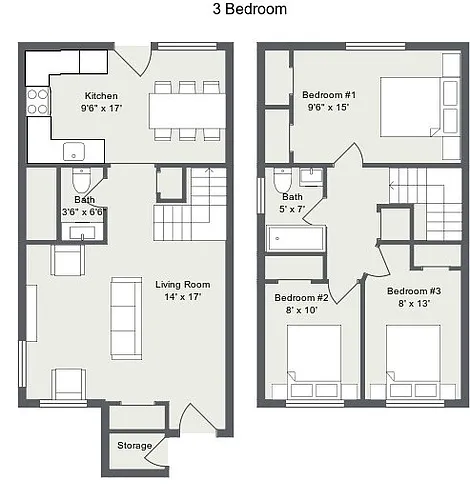 Floor plan 3 Bedroom
