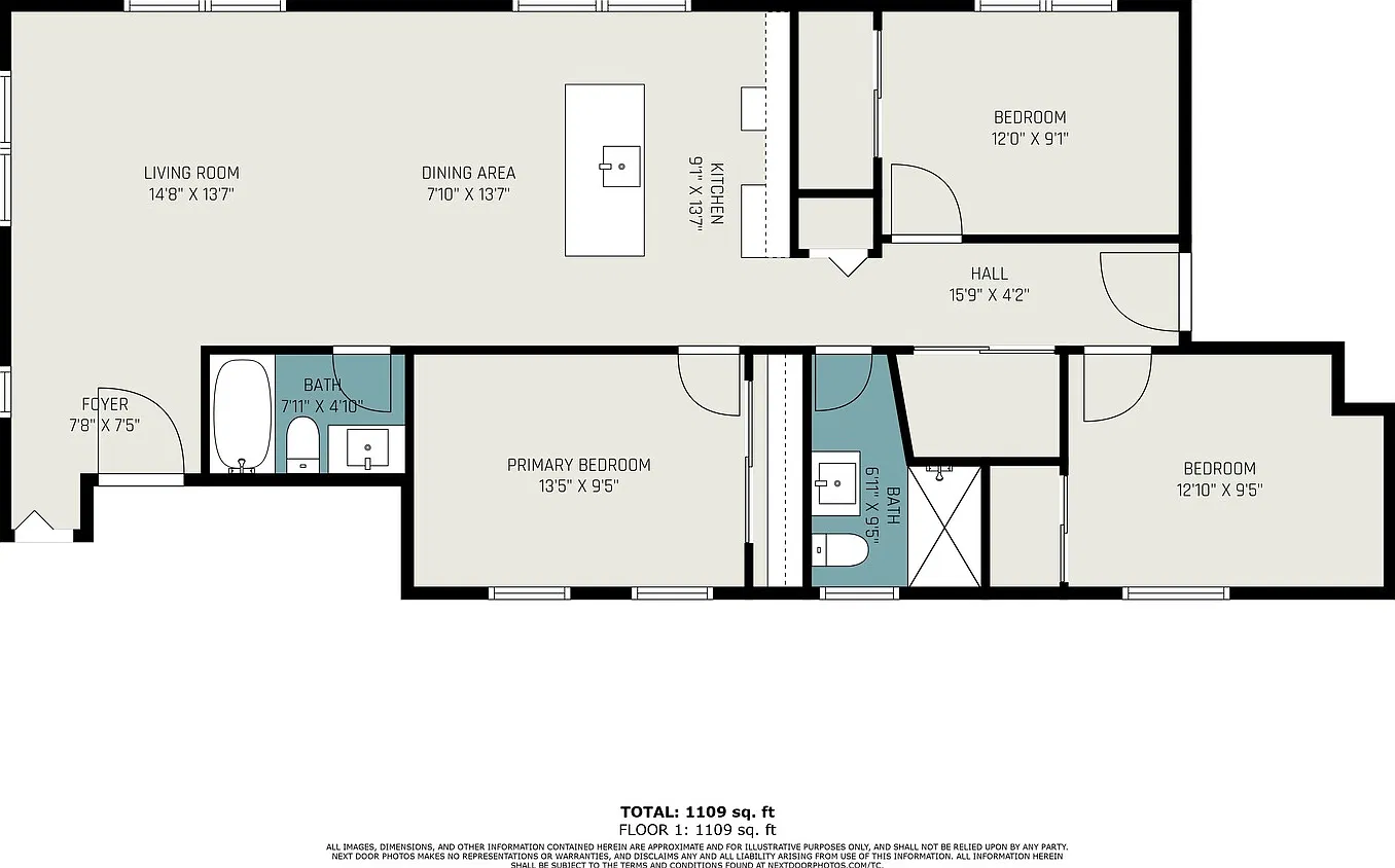 3 bed, 1100 sqft, $1,750 — Photo 3