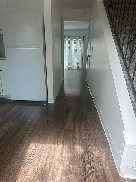 entry view to living room and backyard - 294 E Cotati Ave #A