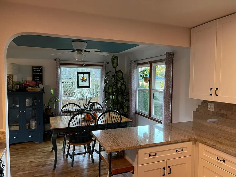 Granite countertops, GFCI outlets, soft-close cabinet doors.