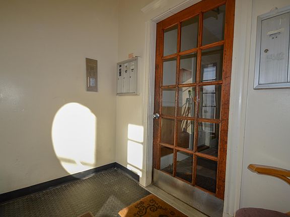 Front lobby. Secured property. No access without a key or unless someone permits access when you buzzer from wall-system on left