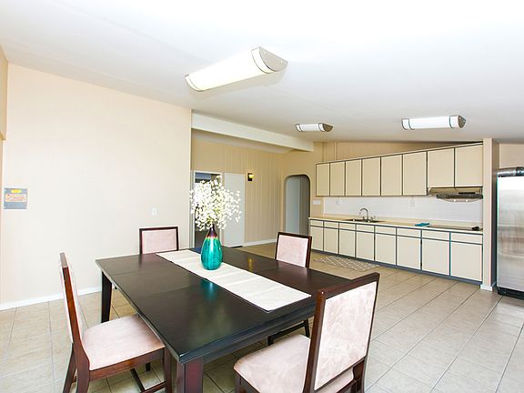 Dining room and kitchen