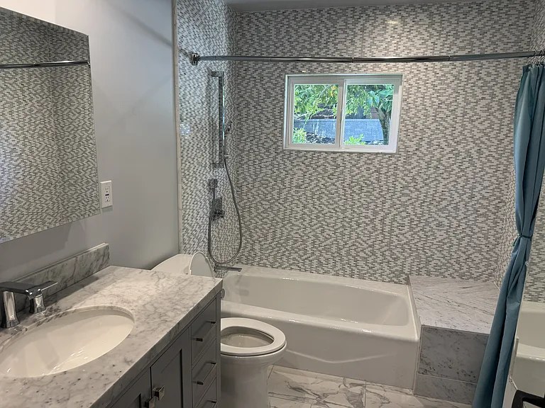 Newly Remodeled Family Bathroom