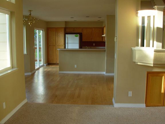 Dining room and kitchen
