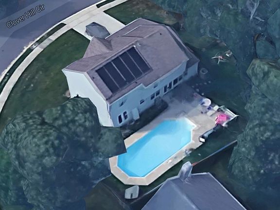 Inground pool , solar heat