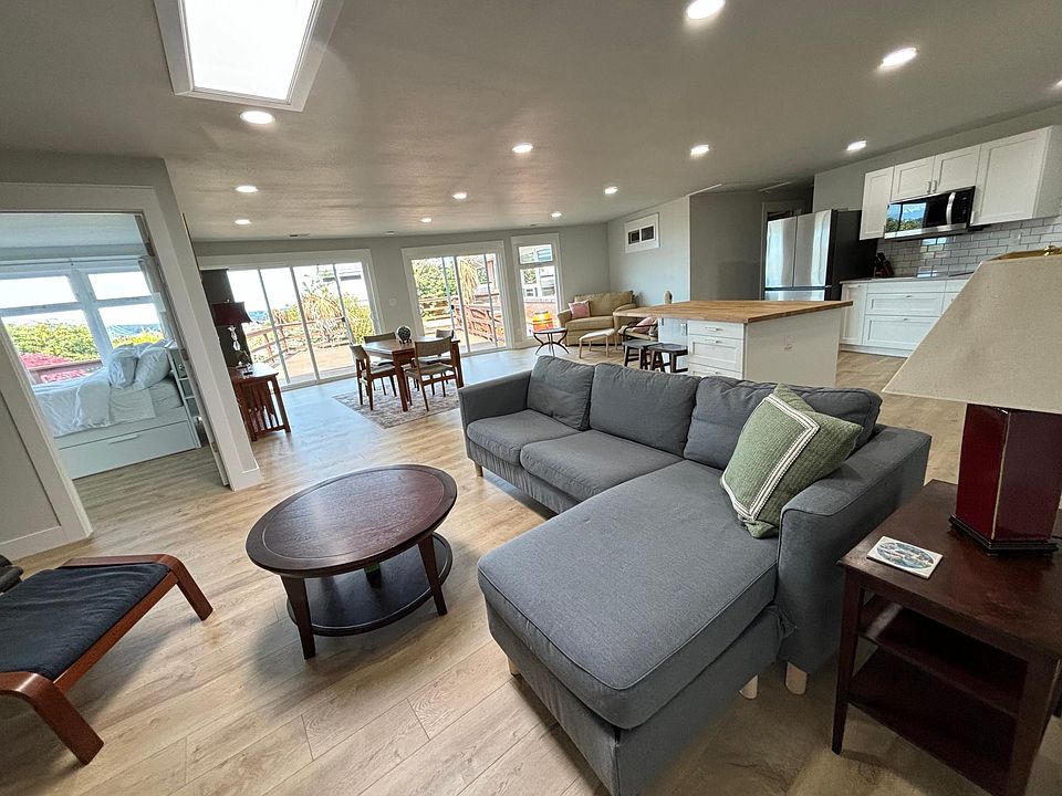 Primary living area. More natural light and a skylight.