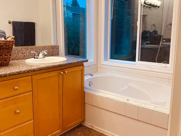Master Bathroom with Hot Tub