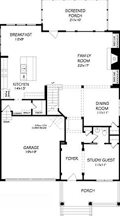 The Wallace Floorplan, Dunes West, Charleston Mt. Pleasant South Carolina