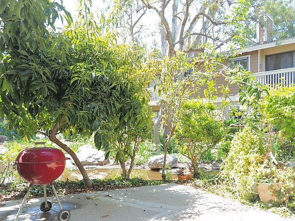 Private patio overlooking the pond and wildlife