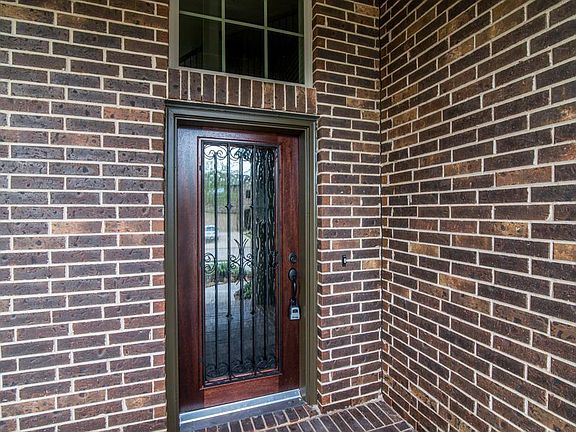 Check out this beautiful leaded glass front door.