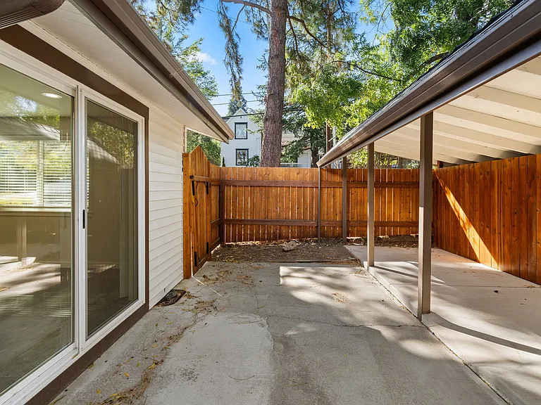 Exterior back patio