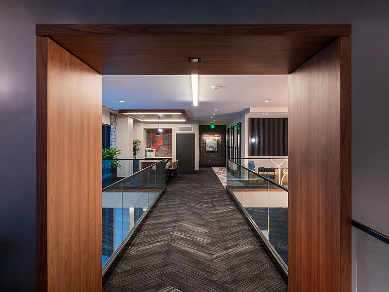 Co-Working Mezzanine with Private Office Spaces