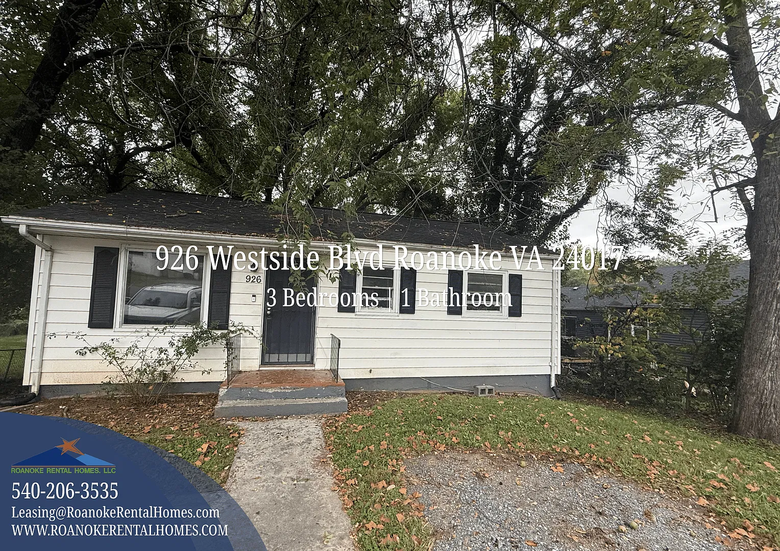 926 Westside Blvd 3 Bedroom|1 Bathroom $1125 — Photo 1