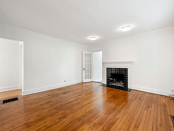 Living room with fireplace