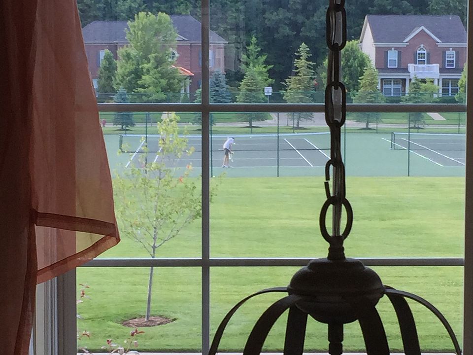 view from balcony